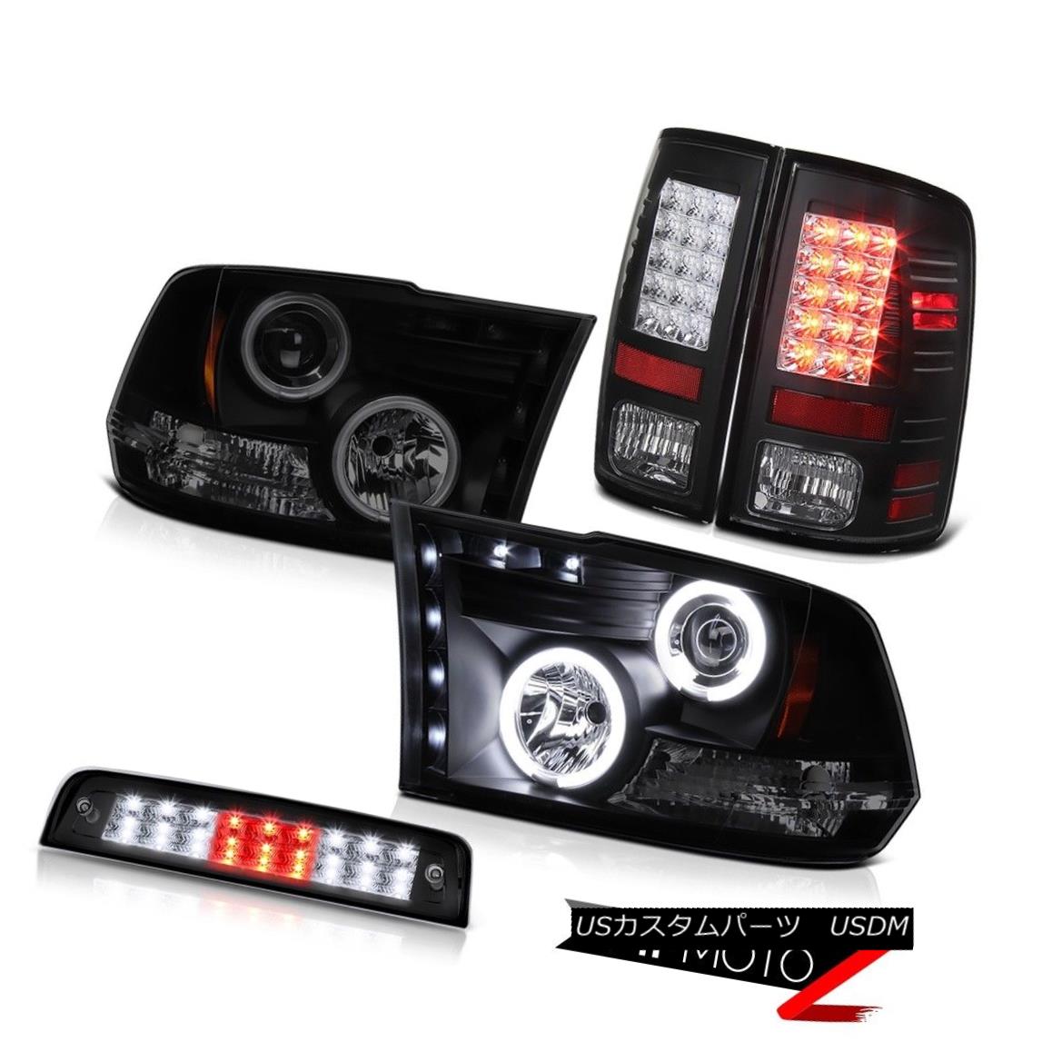 ヘッドライト 09-18 Ram 1500 3.0L Inky Black High Stop Light Tail Lamps Headlamps 2X CCFL Halo 09-18 Ram 1500 3.0L Inky Blackハイストップライトテールランプヘッドランプ2X CCFL Halo 【並行輸入品】｜カスタムパーツ WORLD倉庫