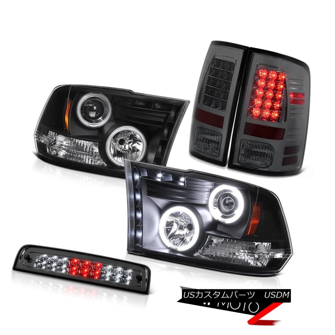 ヘッドライト 09-18 Dodge Ram 2500 3500 SLT Phantom Smoke Roof Brake Light Taillamps Headlamps 09-18 Dodge Ram 2500 3500 SLTファントムスモークルーフブレーキライトトライアングルヘッドランプ 【並行輸入品】