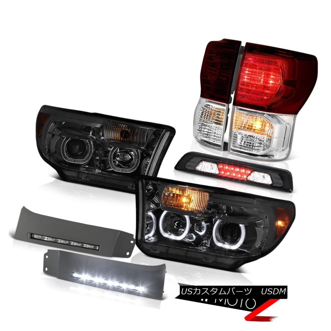 ヘッドライト 2007-2013 Toyota Tundra Platinum Headlamps DRL Strip 3RD Brake Light Tail Lights 2007-2013トヨタトンドラプラチナヘッドランプDRLストリップ3RDブレーキライトテールライト 【並行輸入品】