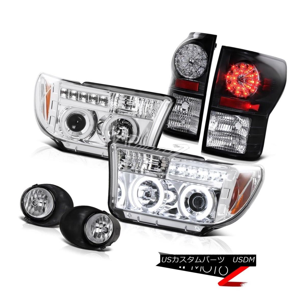 ヘッドライト Chrome CCFL Halo Projector Headlight+Led Tail Light+Fog Lamp Toyota 07-13 Tundra クロームCCFLハロープロジェクターヘッドライト+ Ledテールライト+フォグランプToyota 07-13 Tundra 【並行輸入品】｜カスタムパーツ WORLD倉庫