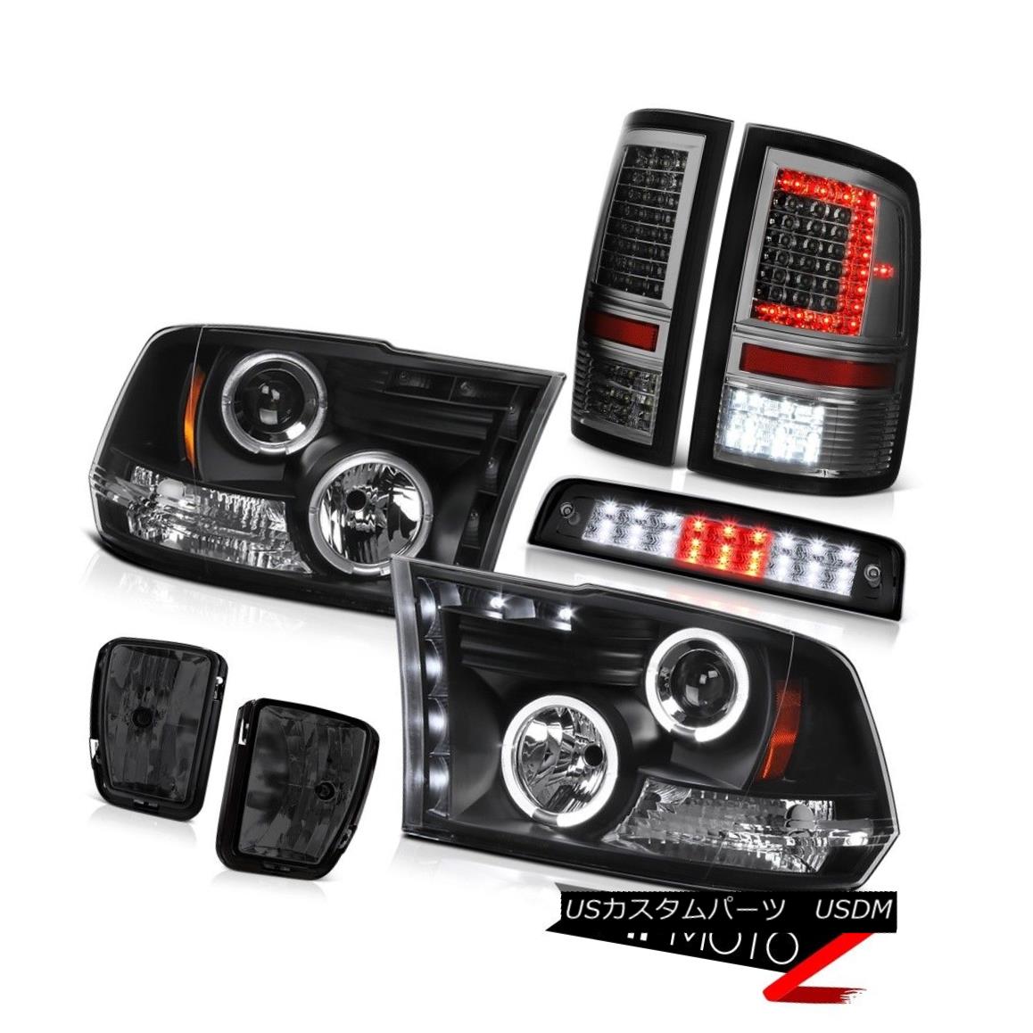ヘッドライト 13-18 RAM 1500 Nighthawk Black Brake Lights Tail Lamps Fog Light Headlamps SET 13-18 RAM 1500ナイトホークブラックブレーキライトテールランプフォグライトヘッドランプSET 【並行輸入品】