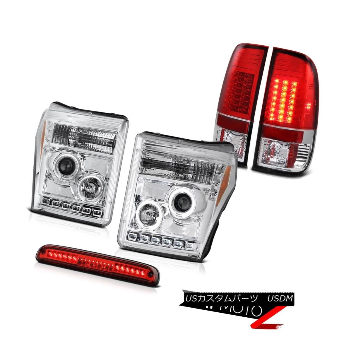 高評価のクリスマスプレゼント ライト ランプ Superduty F350 Ford 11 16 ヘッドライト Rosso Superdutyロッソレッド第3ブレーキランプリアライトクロームヘッドランプ F350 Ford 11 16 Headlamps Chrome Lamps Rear Lamp Brake Third Red