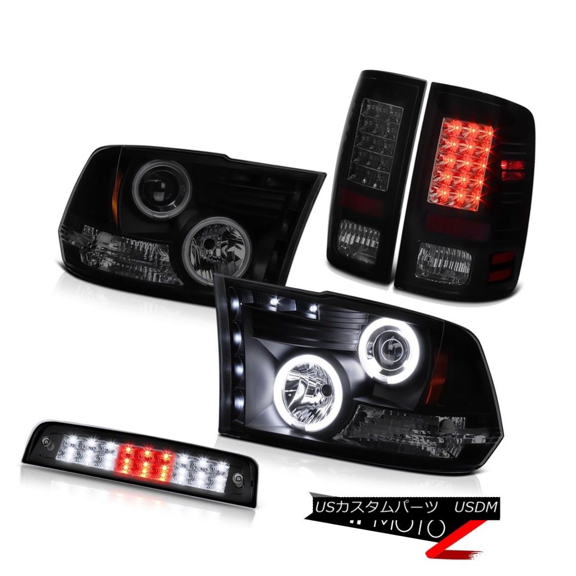 ヘッドライト 2010-2018 Ram 2500 SLT Raven Black High Stop Light Tail Brake Lamps Headlamps 2010-2018 Ram 2500 SLT Raven Blackハイストップライトテールブレーキランプヘッドランプ 【並行輸入品】