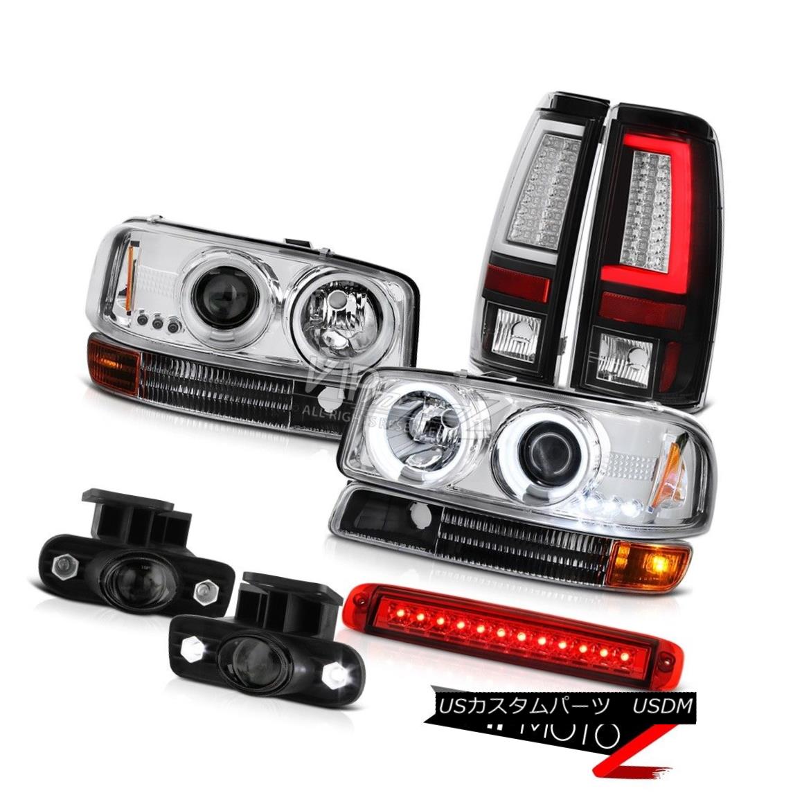ヘッドライト 99 00 01 02 Sierra SL Taillamps Roof Cab Lamp Signal Fog Lights CCFL Headlamps 99 00 01 02 Sierra SLタイルランプルーフキャブランプ信号霧照明CCFLヘッドランプ 【並行輸入品】