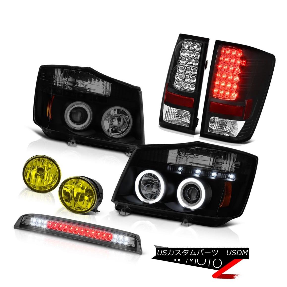 ヘッドライト For 04-15 Titan CCFL Projector Headlights Tail Lights Fog High Stop LED Smoke 04-15タイタン用CCFLプロジェクターヘッドライトテールライトフォグハイストップLEDスモーク 【並行輸入品】
