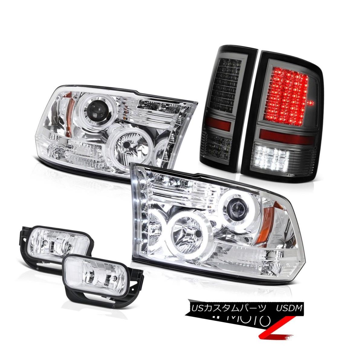 ヘッドライト 10-18 Ram 2500 3500 5.7L Smoked Tail Lamps Chrome Foglights Projector Headlamps 10-18 Ram 2500 3500 5.7Lスモークテールランプクロムフォグライトプロジェクターヘッドランプ 【並行輸入品】