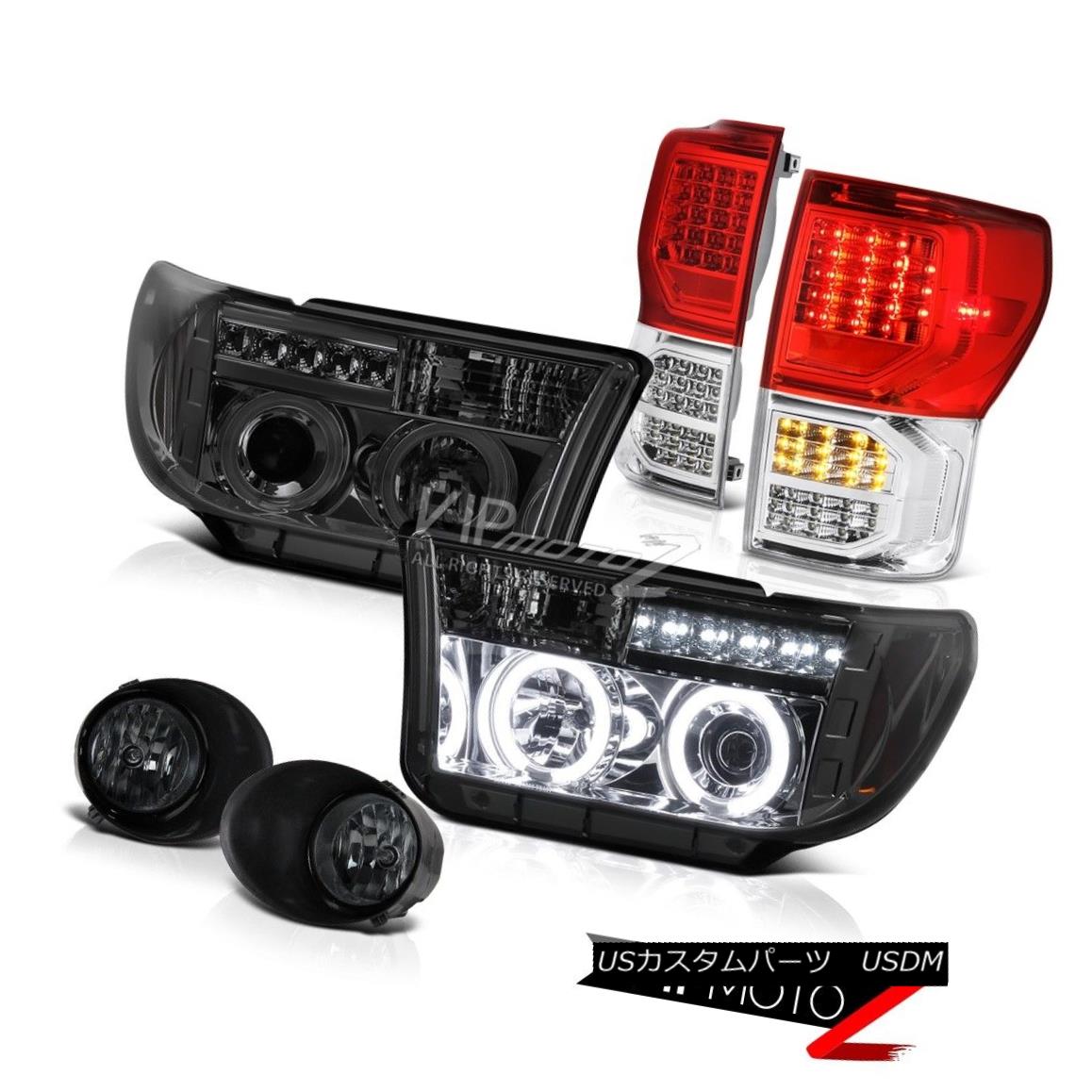 ヘッドライト 07-13 Toyota Tundra Platinum Parking Brake Lights Fog Headlamps SMD CCFL Ring 07-13トヨタツンドラプラチナパーキングブレーキライトフォグヘッドランプSMD CCFLリング 【並行輸入品】|カスタムパーツ WORLD倉庫