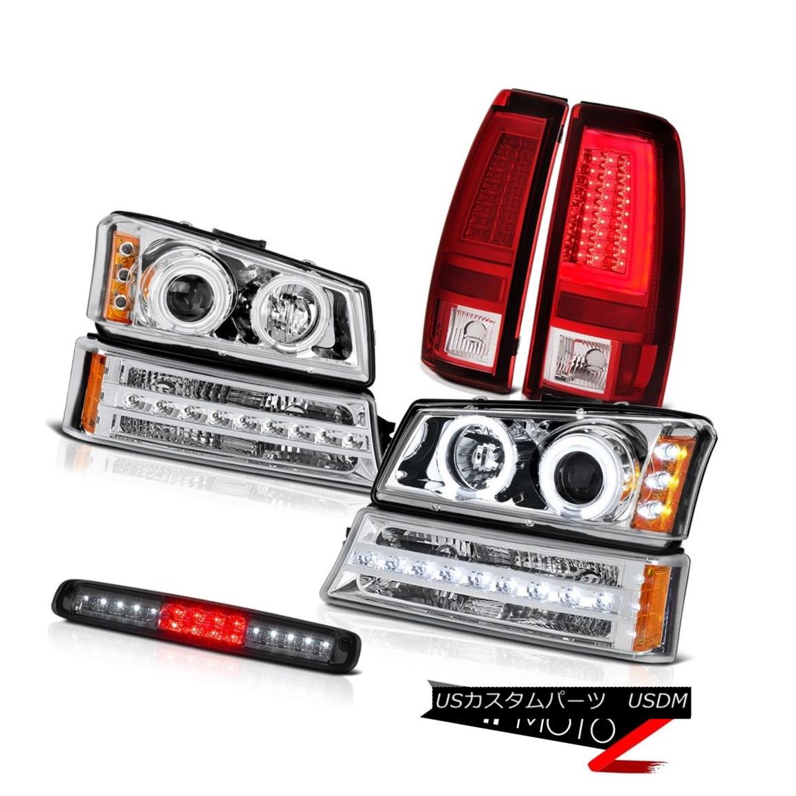 ヘッドライト 03-06 Silverado Red Tail Lights Third Brake Light Chrome Bumper Lamp Headlights 03-06 Silveradoレッドテールライト第3ブレーキライトクロームバンパーランプヘッドライト 【並行輸入品】