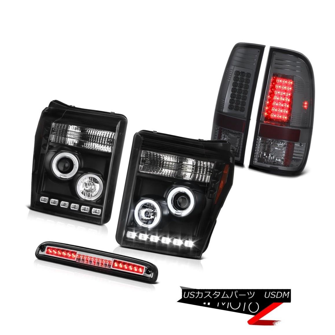 ヘッドライト 11-16 F250 6.2L High Stop Light Dark Smoke Tail Lamps Matte Black Headlights 11-16 F250 6.2Lハイストップライトダークスモークテールランプマットブラックヘッドライト 【並行輸入品】|カスタムパーツ WORLD倉庫