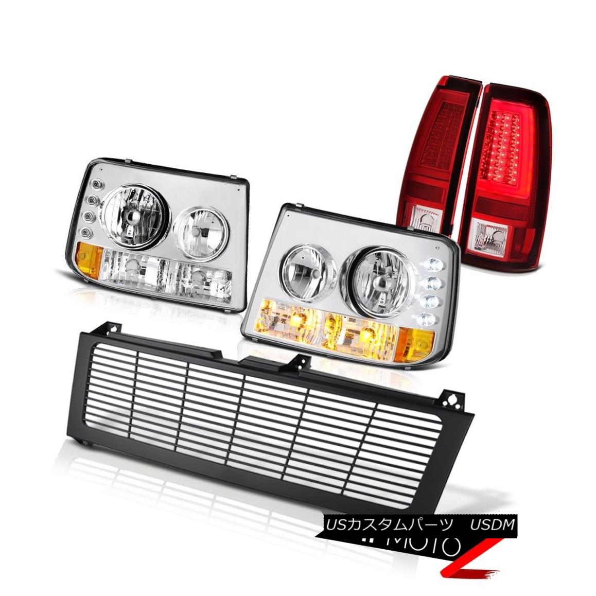 車用品 バイク用品 車用品 ヘッドライト パーツ ヘッドライト ライト ランプ ライト ランプ Grille車用品 バイク用品 驚きの値段 車用品 ヘッドライト ヘッドライト 99 00 01 02 Silverado 3500hd Wine Red Tail Lamps Inky Black Billet Style