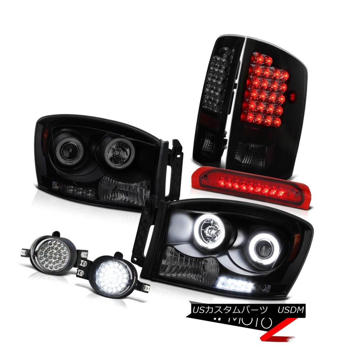 ヘッドライト 2006 Dodge Ram Diesel Headlight Sinister Black CCFL Halo LED Foglight Tail Light 2006ダッジラムディーゼルヘッドライト不快な黒CCFLハローLEDフォグライトテールライト 【並行輸入品】