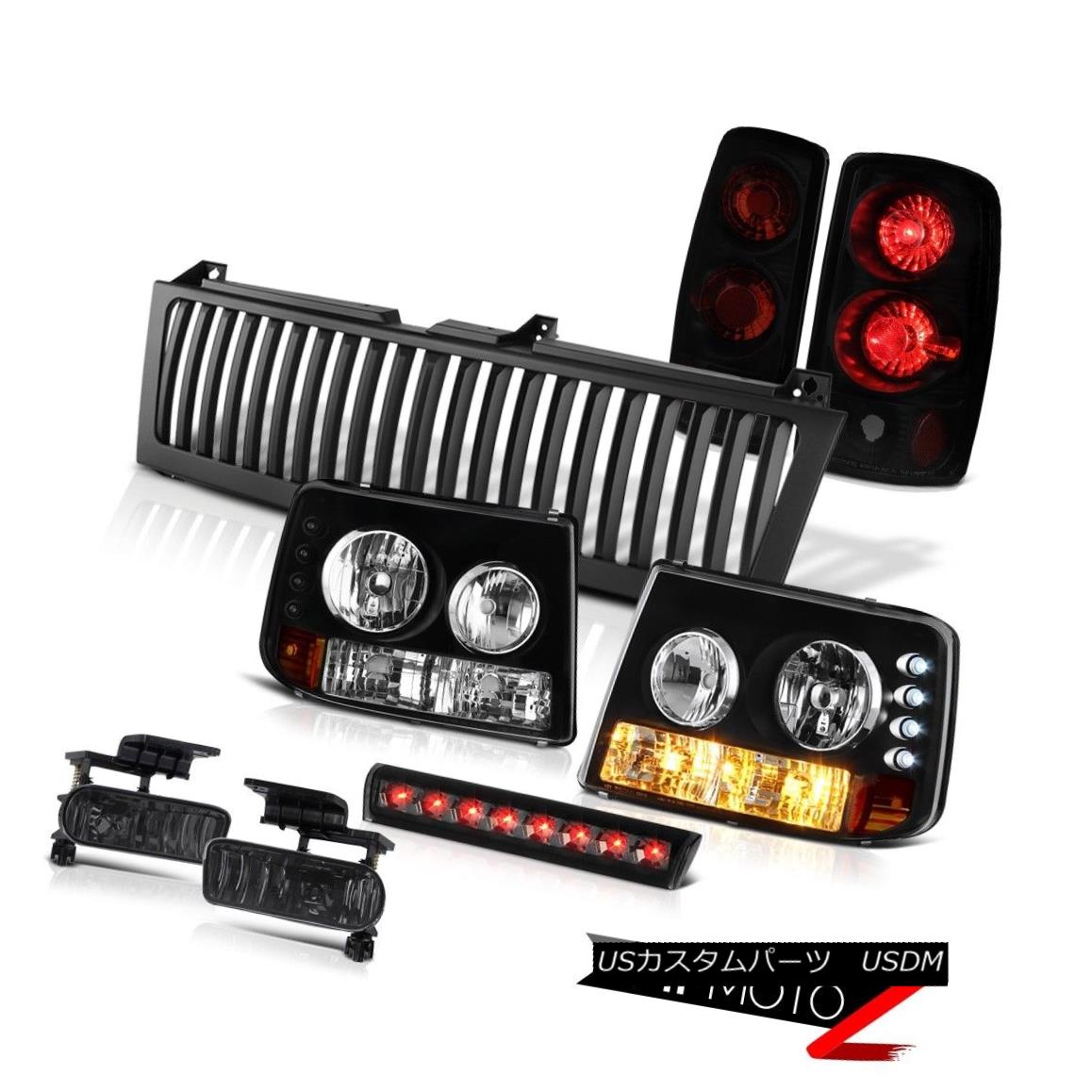 ヘッドライト Bumper+Headlights Sinister Black Tail Lights Fog Brake LED 2000-06 Suburban 6.0L バンパー+ヘッドリッグ hts不快な黒いテールライトフォグブレーキLED 2000-06郊外6.0L 【並行輸入品】｜カスタムパーツ WORLD倉庫
