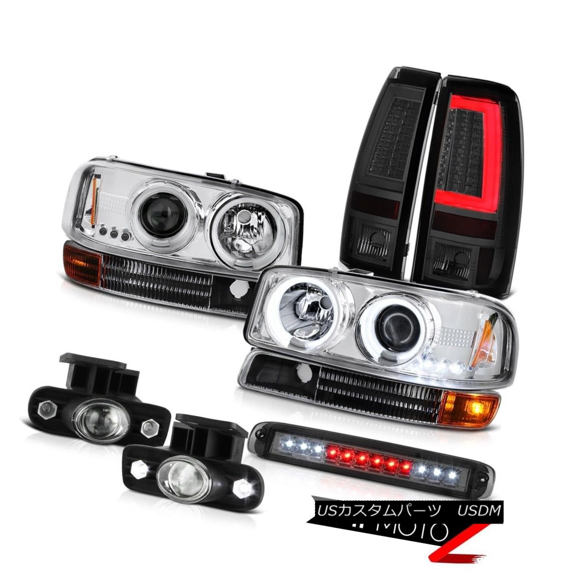 ヘッドライト 99-02 Sierra 6.0L Taillights 3RD Brake Lamp Turn Signal Foglamps CCFL Headlights 99-02 Sierra 6.0Lテールライト3RDブレーキランプターンシグナルフォグランプCCFLヘッドライト 【並行輸入品】