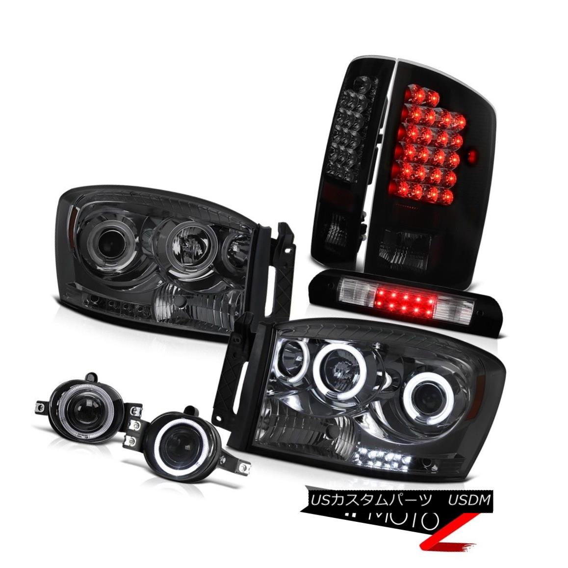 ヘッドライト 2007-2008 Dodge Ram 1500 C.C.F.L Halo Headlights LED Tail Lights Fog Roof Brake 2007-2008 Dodge Ram 1500 C.C.F.L HaloヘッドライトLEDテールライトフォグルーフブレーキ 【並行輸入品】