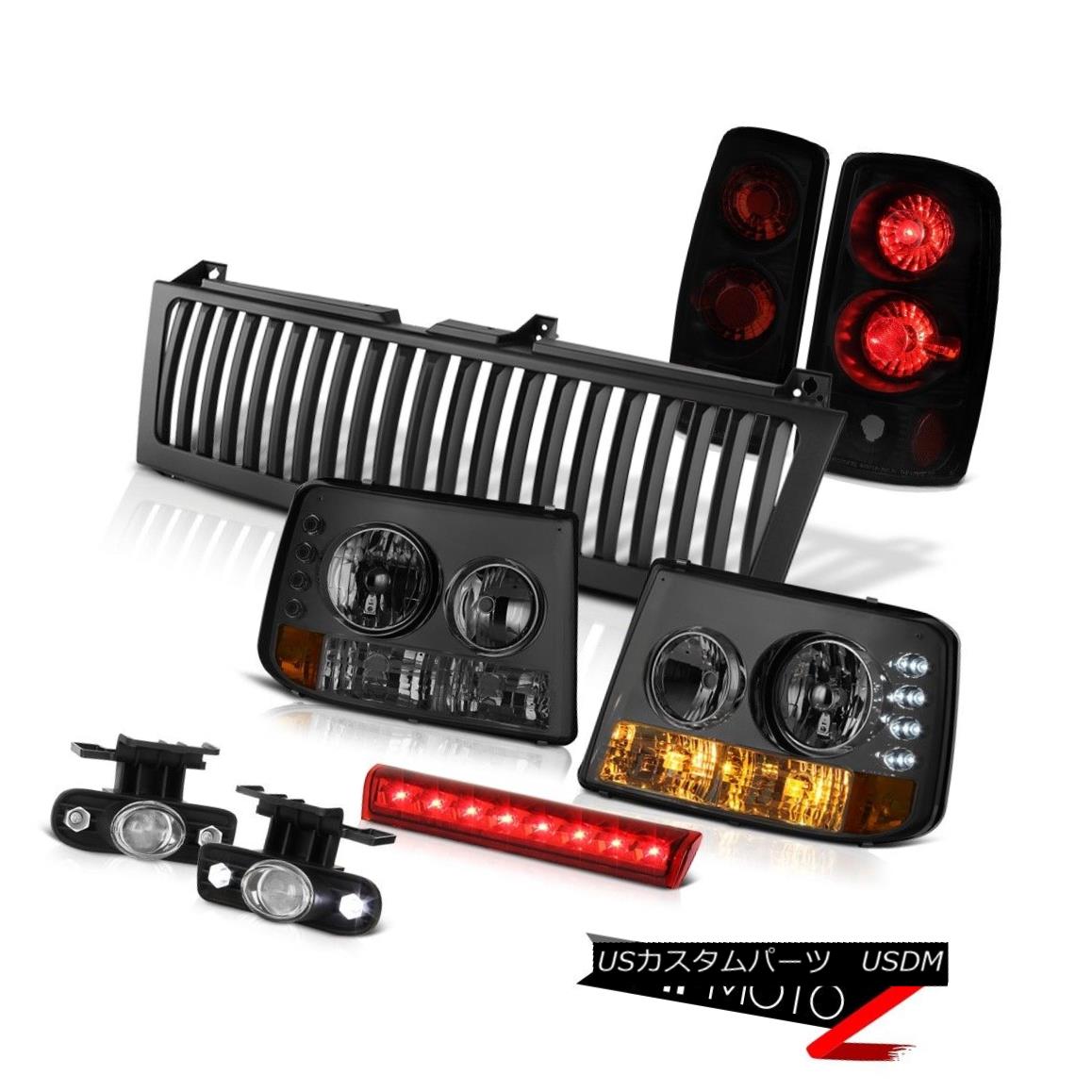ヘッドライト Headlights Sinister Black Rear TailLights Foglamps Brake LED 00-06 Suburban 6.0L ヘッドライトシニスターブラックリアテールライトフォグランプブレーキLED 00-06郊外6.0L 【並行輸入品】|カスタムパーツ WORLD倉庫