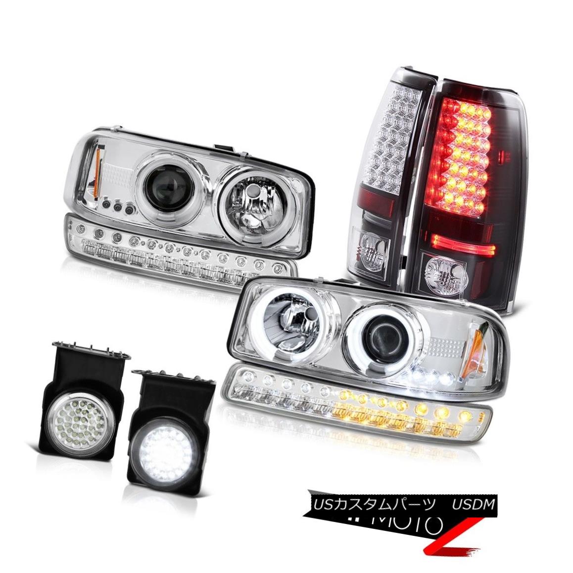 ヘッドライト 03-06 Sierra GMT800 Foglights Black SMD Taillamps Bumper Lamp CCFL Headlights 03-06シエラGMT800フォグライトブラックとタイルランプバンパーランプCCFLヘッドライト 【並行輸入品】|カスタムパーツ WORLD倉庫
