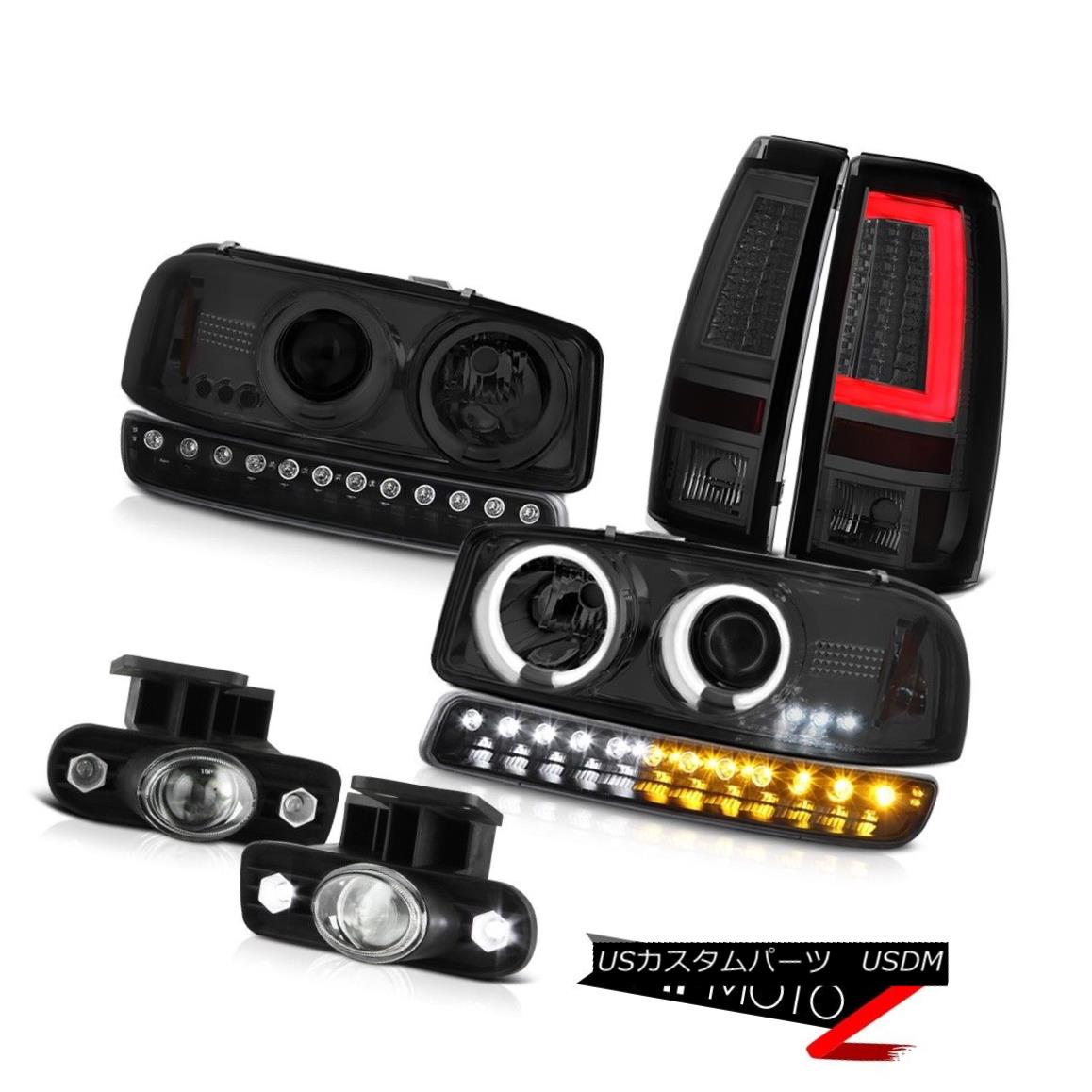 ヘッドライト 99-02 Sierra SL Taillamps Parking Light Fog Lights CCFL Headlamps \