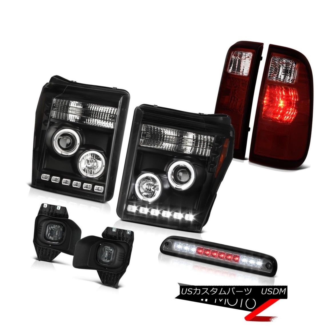 ヘッドライト 2011-2016 F350 6.2L Roof Cab Light Foglights Taillamps Infinity Black Headlamps 2011-2016 F350 6.2Lルーフキャブライトフォグライトタイルランプインフィニティブラックヘッドランプ 【並行輸入品】