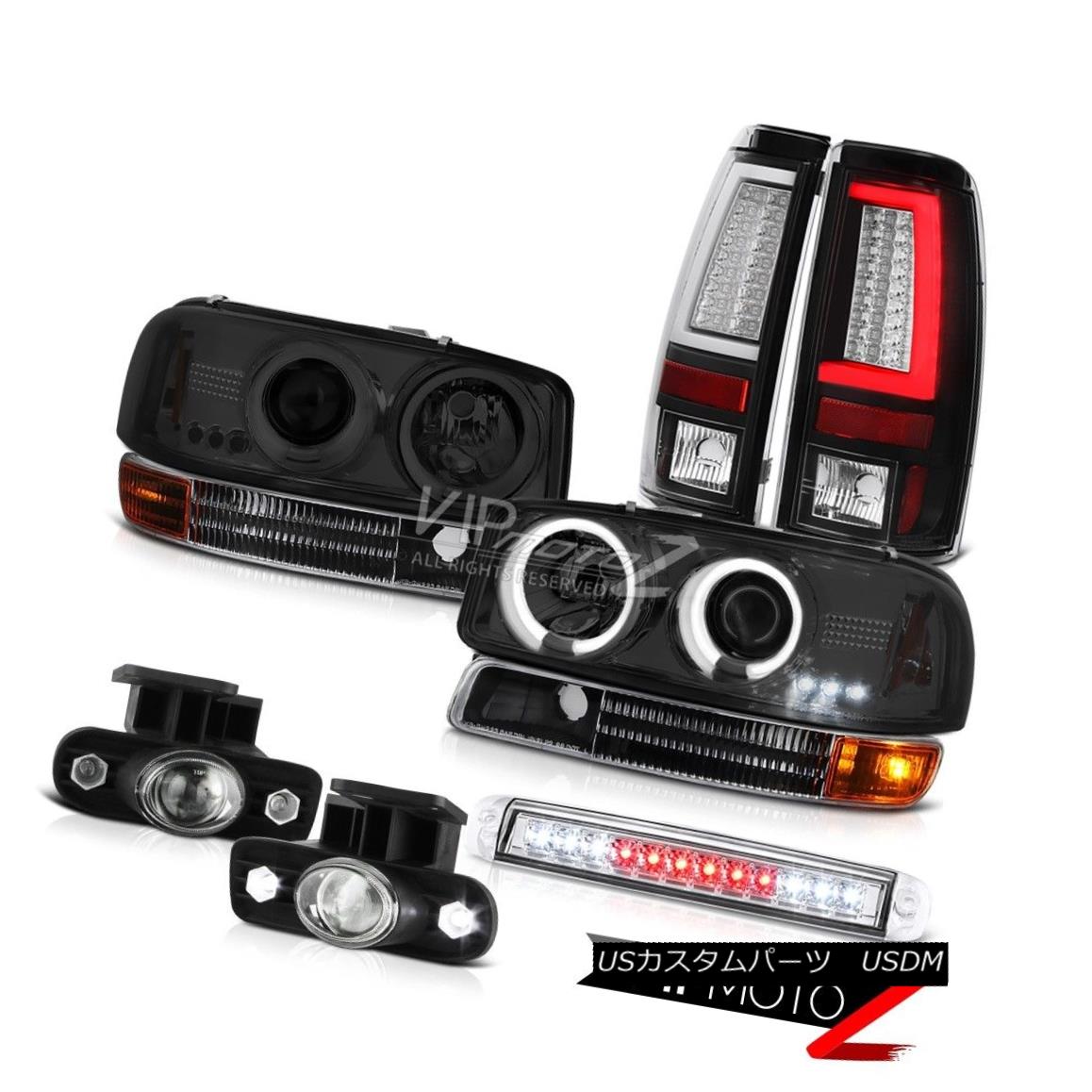 ヘッドライト 99-02 Sierra 3500HD Taillamps Roof Brake Lamp Bumper Fog Lights CCFL Headlamps 99-02 Sierra 3500HDタイルランプ屋根用ブレーキランプバンパーフォグライトCCFLヘッドランプ 【並行輸入品】