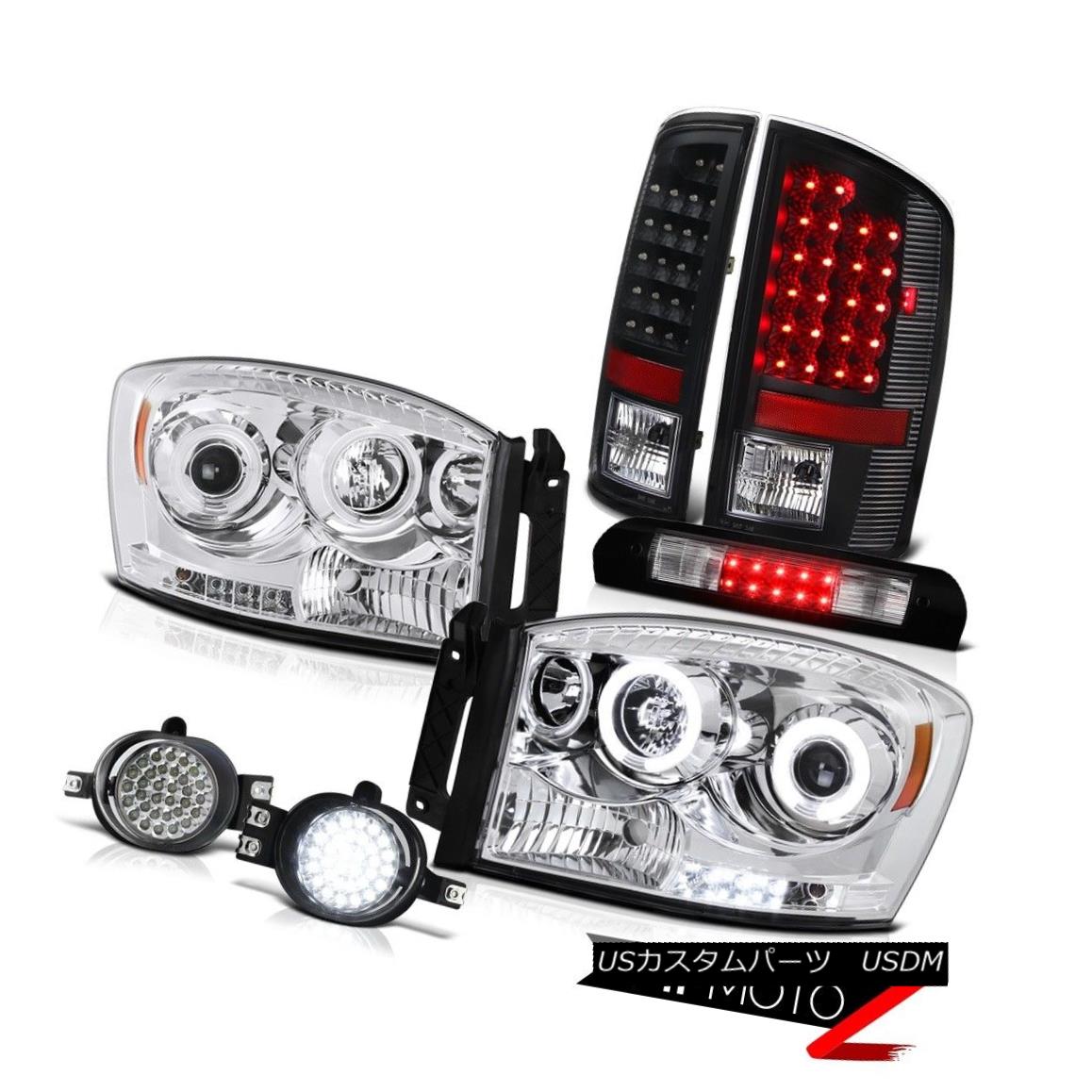 ヘッドライト Daytime Running CCFL Headlight Tail Light LED Fog Roof Stop Black 2006 Dodge Ram 昼間走行CCFLヘッドライトテールライトLEDフォグルーフストップブラック2006 Dodge Ram 【並行輸入品】