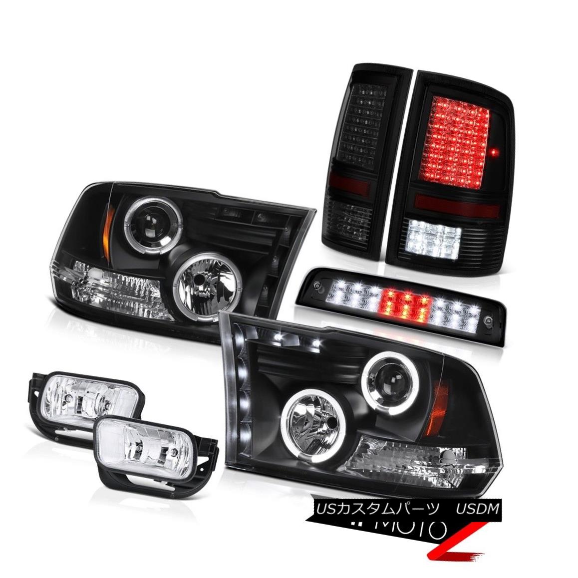 ヘッドライト 2010-2018 Ram 2500 6.7L Roof Brake Light Tail Lights Fog Headlights Dual Halo 2010-2018 Ram 2500 6.7Lルーフブレーキライトテールライトフォグヘッドライトデュアルヘイロー 【並行輸入品】