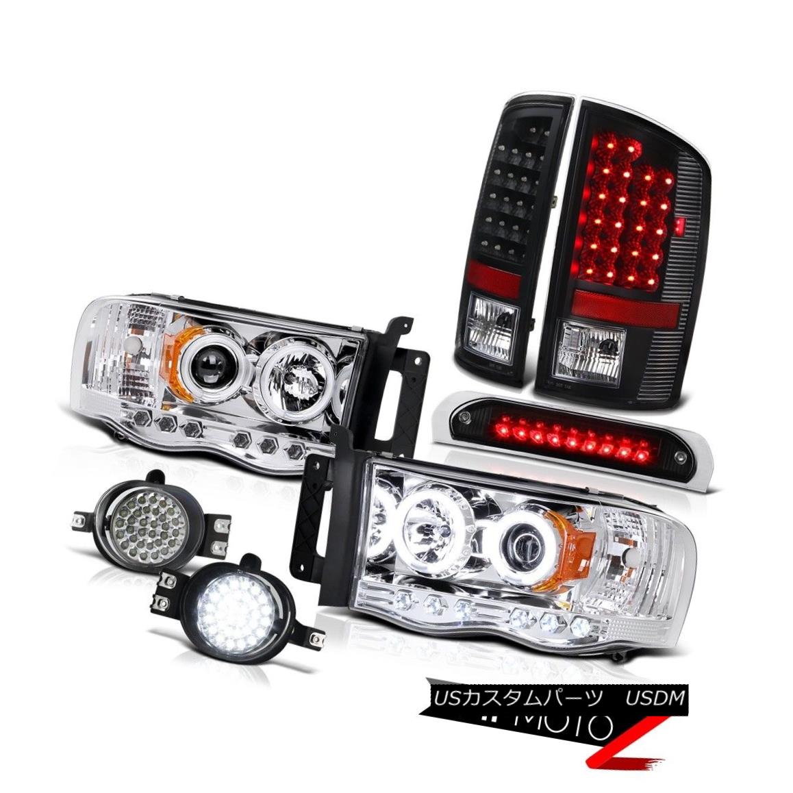 ヘッドライト 02 03 04 05 Ram Hemi Projector Headlight CCFL Angel Eye LED Taillights High Stop 02 03 04 05ラム・ヘミプロジェクターヘッドライトCCFLエンジェルアイLED灯台ハイストップ 【並行輸入品】