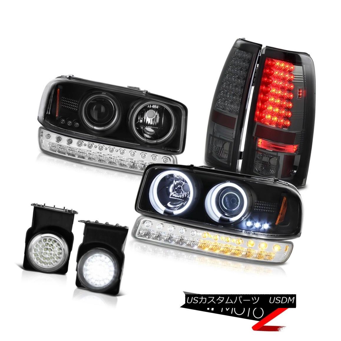 ヘッドライト 2003-2006 Sierra C3 Foglamps Smoked LED Taillights Signal Lamp CCFL Headlamps 2003-2006シエラC3フォグランプスモークLEDティアライト信号ランプCCFLヘッドランプ 【並行輸入品】
