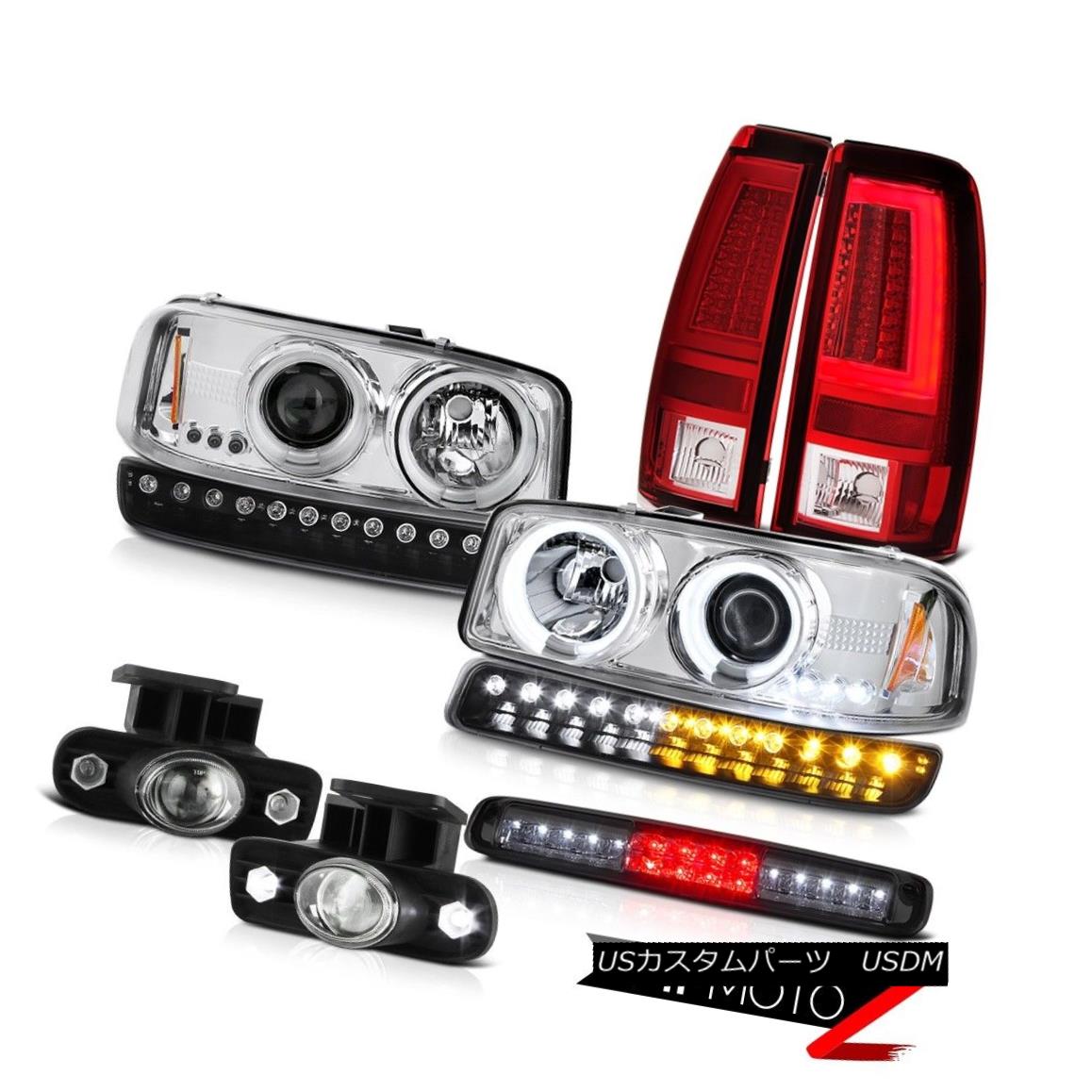 ヘッドライト 99-02 Sierra 4.3L Taillamps Roof Cargo Lamp Turn Signal Fog Lamps CCFL Headlamps 99-02 Sierra 4.3L Taillamps屋根貨物ランプターンシグナルフォグランプCCFLヘッドランプ 【並行輸入品】