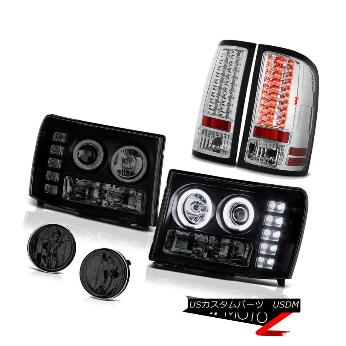 ヘッドライト CCFL Halo Ring Headlight Chrome LED Taillamp Driving Fog 07-13 GMC Sierra Denali CCFLハローリングヘッドライトクロームLEDタイルランプドライビングフォグ07-13 GMC Sierra Denali 【並行輸入品】