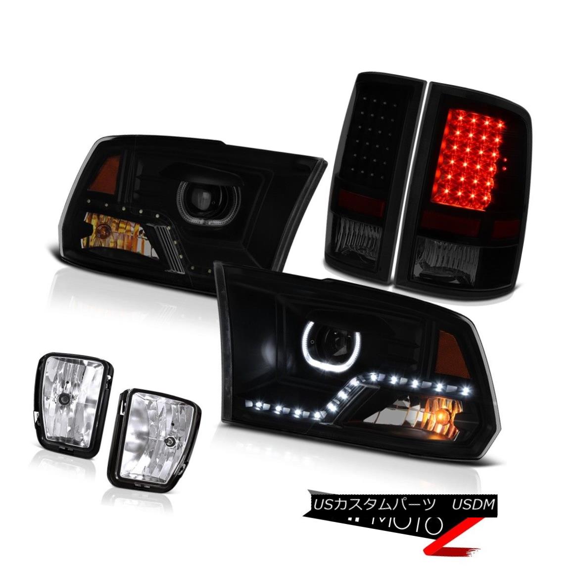 ヘッドライト 2013-2018 Dodge RAM 1500 DRL Headlights Driving Lamps Led Tail Light Replacement 2013-2018 Dodge RAM 1500 DRLヘッドライトランプの駆動Ledテールライトの交換 【並行輸入品】