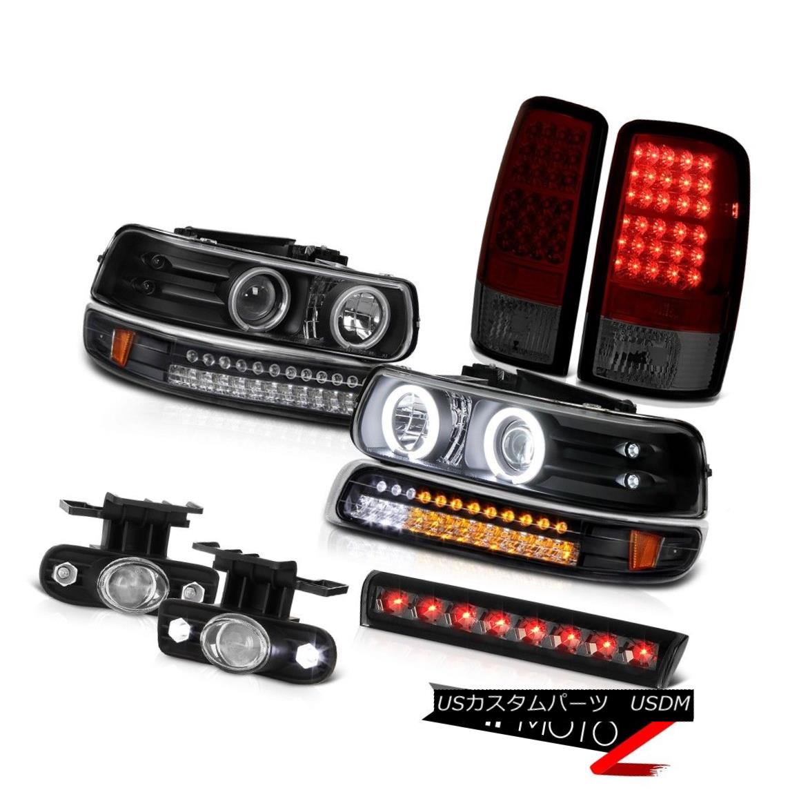 ヘッドライト 2000-2006 Tahoe LT Roof brake lamp fog lights tail raven black bumper Headlamps 2000-2006タホLTルーフブレーキランプフォグライトテールレーヴンブラックバンパーヘッドランプ 【並行輸入品】