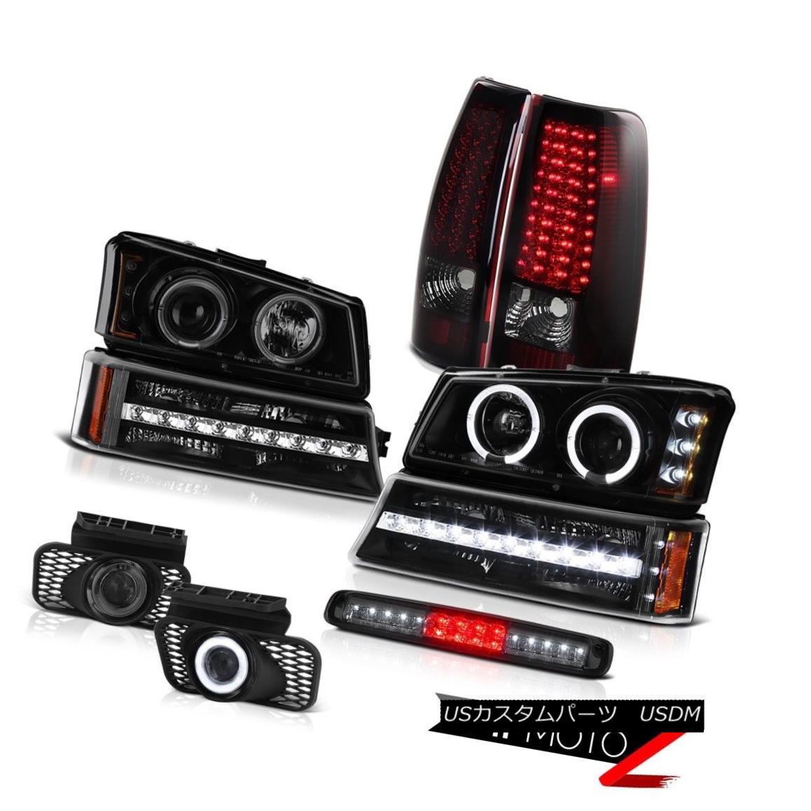 ヘッドライト 03-06 Silverado Smokey Third Brake Lamp Foglamps Parking Headlights Rear Lamps 03-06 Silveradoスモークサードブレーキランプフォグランプパーキングヘッドライトリアランプ 【並行輸入品】