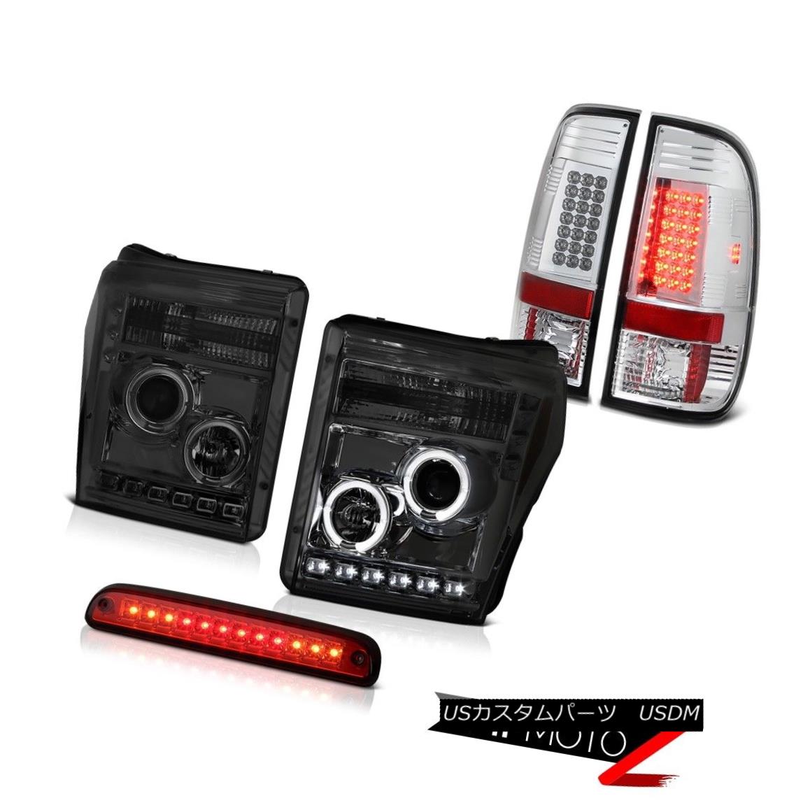 ヘッドライト 11-16 Ford F250 F350 Wine Red High Stop Lamp Chrome Tail Brake Lights Headlamps 11-16フォードF250 F350ワインレッドハイストップランプクロームテールブレーキライトヘッドランプ 【並行輸入品】｜カスタムパーツ WORLD倉庫