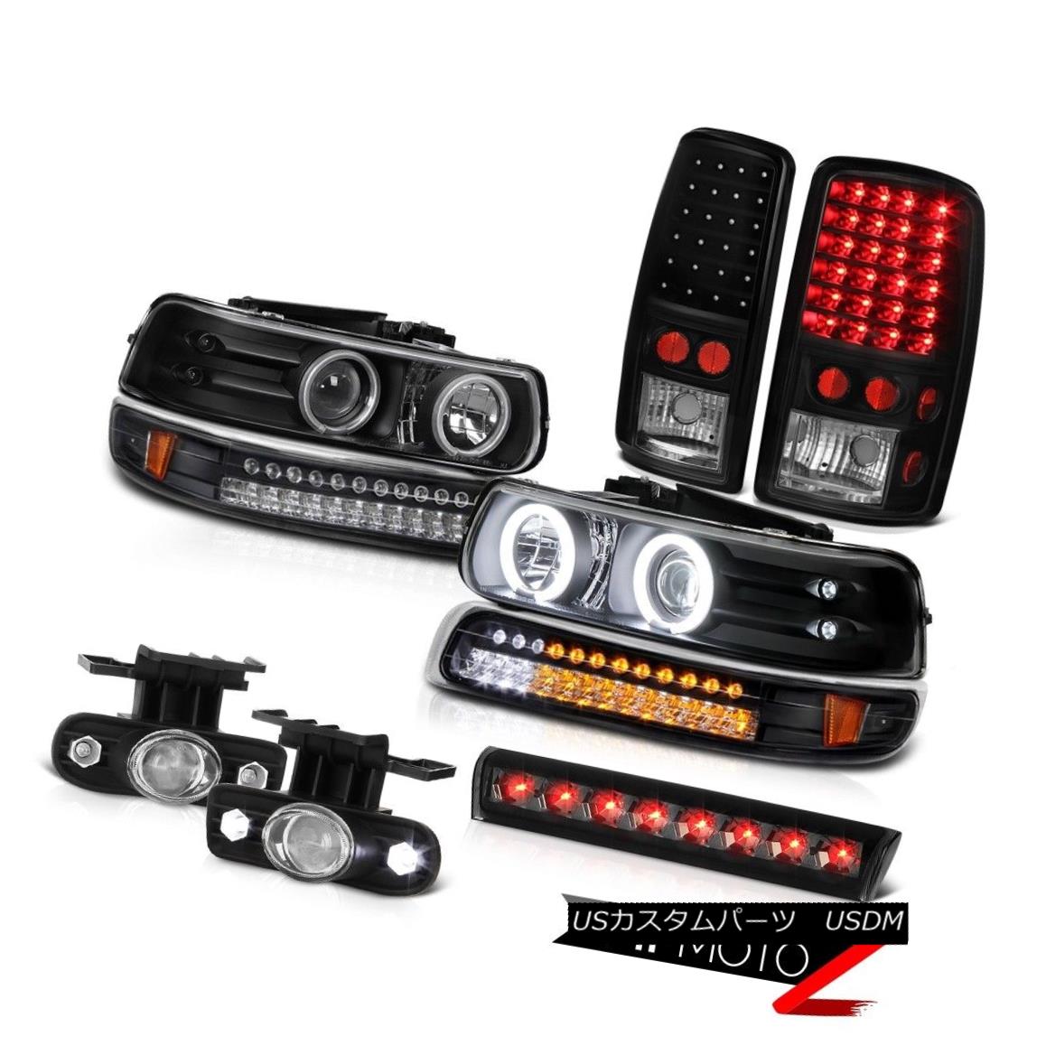 ヘッドライト 00-06 Chevy Tahoe LS Black headlamps signal lamp taillights fog lamps roof cargo 00-06 Chevy Tahoe LSブラックヘッドランプシグナルランプテールライトフォグランプ屋根貨物 【並行輸入品】