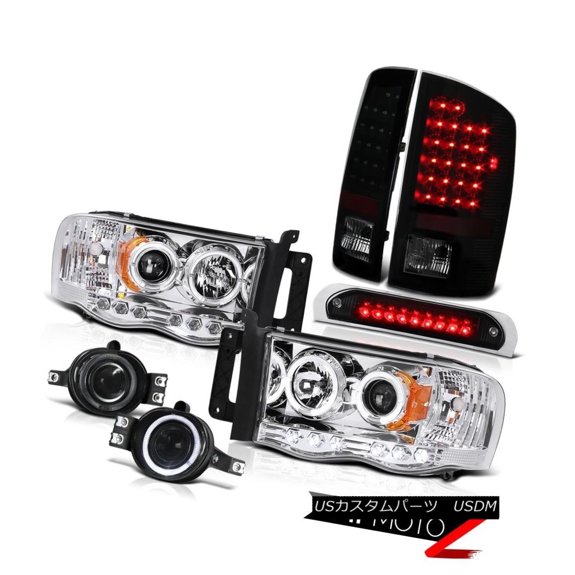 ヘッドライト L.E.D DRL Halo Headlights Rear Tail Lights Glass Fog 3RD 02 03 04 05 Dodge Ram L.E.D DRL HaloヘッドライトリアテールライトGlass Fog 3RD 02 03 04 05 Dodge Ram 【並行輸入品】