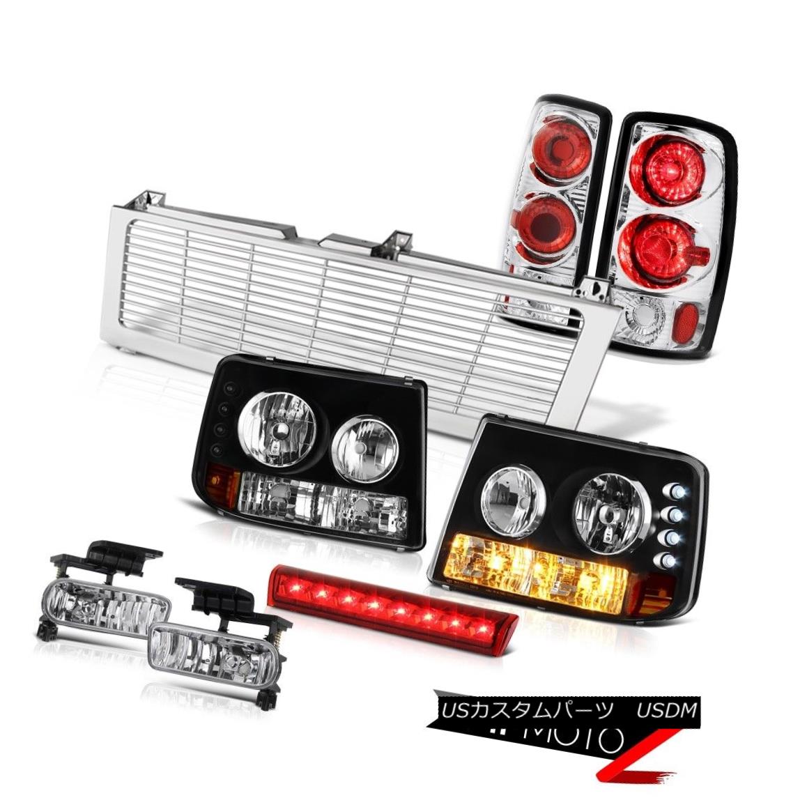 ヘッドライト Crystal Headlights Reverse 3rd Lamps Sterling Fog High Red 2000-2006 Chevy Tahoe クリスタルヘッドライト3番目のランプを逆にする赤い灰色2000-2006 Chevy Tahoe 【並行輸入品】
