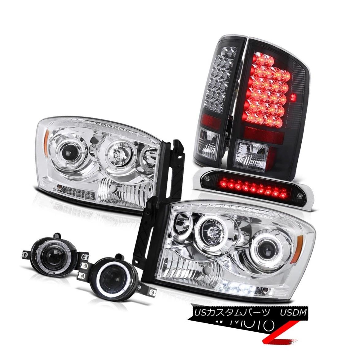 ヘッドライト 07 08 Ram Angel Eye Projector LED Black Taillamps Driving Fog High Brake Cargo 07 08ラムエンジェルアイプロジェクターLEDブラックテールランプドライビングフォッグハイブレーキキャロ 【並行輸入品】｜カスタムパーツ WORLD倉庫