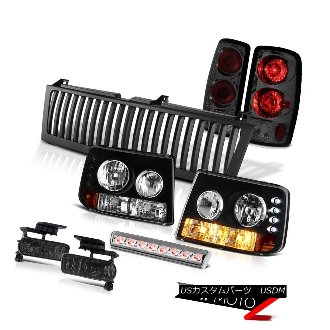 ヘッドライト Black Parking Headlights Smoke Tail Lamps Fog Stop LED Clear 00-06 Suburban 1500 ブラックパーキングヘッドライトスモークテールランプフォグストップLEDクリア00-06郊外1500 【並行輸入品】