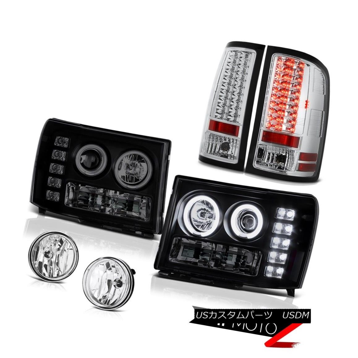 ヘッドライト Fluorescence Ring Headlamp LED Bulb Tail Lights Driving Foglamp GMC Sierra 6.6L 蛍光リングヘッドランプLED電球テールライト駆動フォグランプGMC Sierra 6.6L 【並行輸入品】|カスタムパーツ WORLD倉庫