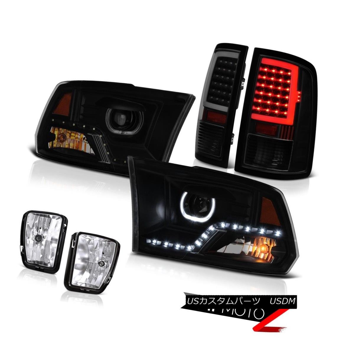 ヘッドライト 13-18 RAM 1500 NEON Tube Tail Lights DRL Head Lamps Euro Chrome Driving Assembly 13-18 RAM 1500 NEONチューブテールライトDRLヘッドランプユーロクローム駆動アセンブリ 【並行輸入品】|カスタムパーツ WORLD倉庫