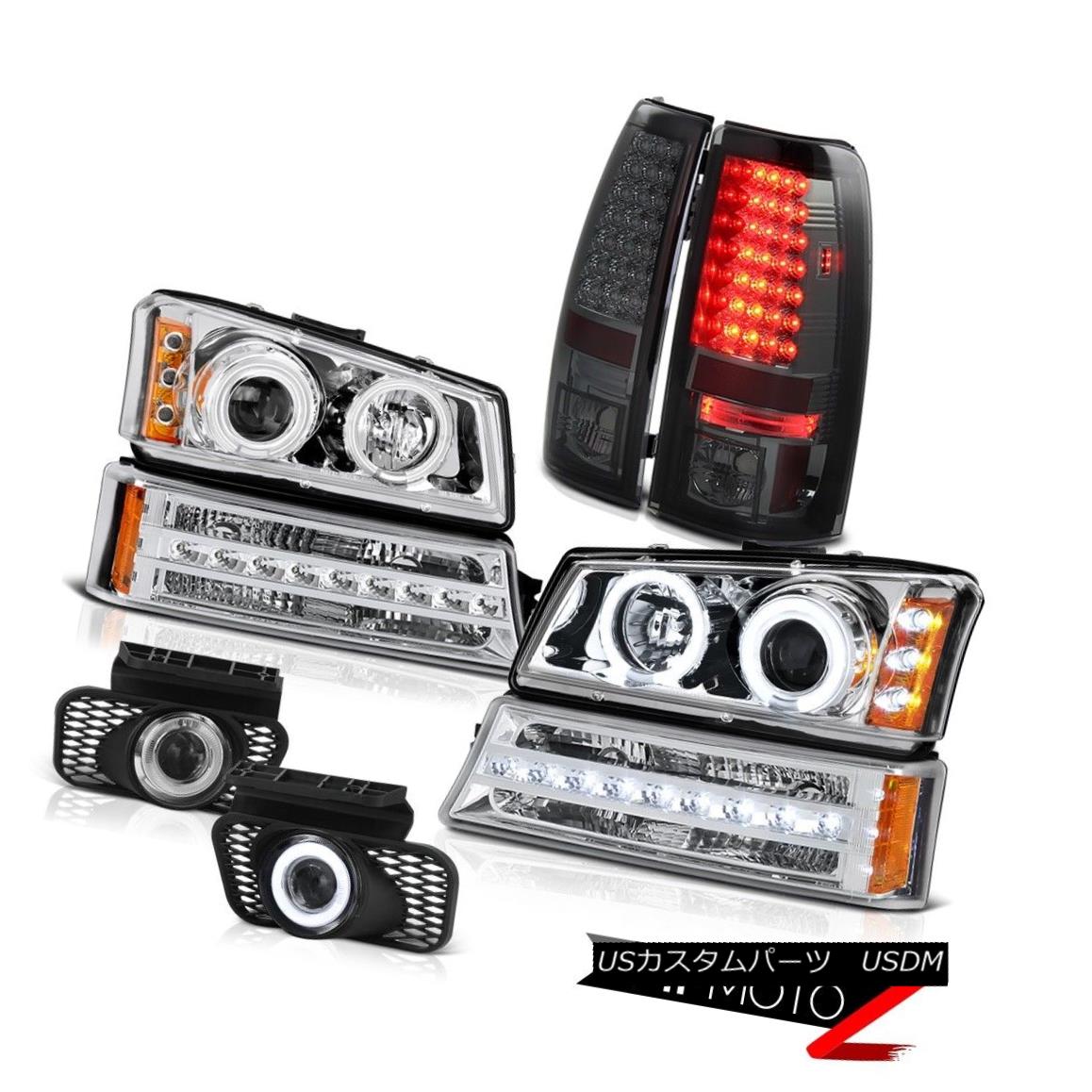 ヘッドライト 03 04 05 06 Silverado 3500HD Clear chrome fog lights tail bumper lamp Headlamps 03 04 05 06 Silverado 3500HDクリアクロームフォグライトテールバンパーランプヘッドランプ 【並行輸入品】