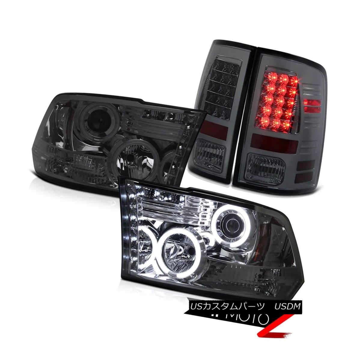 ヘッドライト 09 10 11 12 13-18 Dodge RAM Truck Smoke CCFL HaLo Projector Headlight+Tail Light 09 10 11 12 13-18ダッジRAMトラック煙CCFLハロープロジェクターヘッドライト+テールライト 【並行輸入品】｜カスタムパーツ WORLD倉庫
