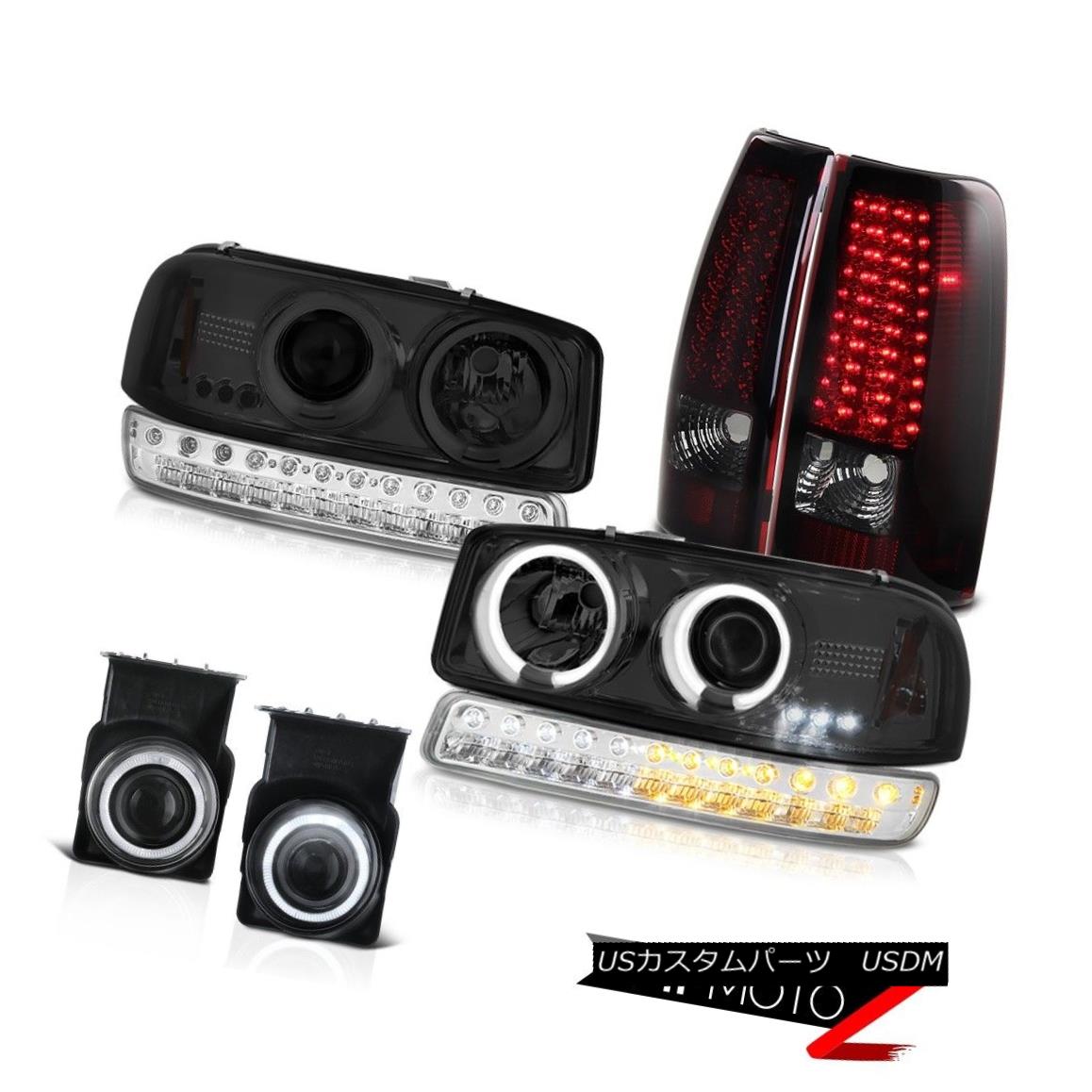 ヘッドライト 03-06 Sierra SLT Fog Lights Rosso Burgundy SMD Tail Signal Lamp CCFL Headlamps 03-06シエラSLTフォグライトロッソバーガンディSMDテールシグナルランプCCFLヘッドランプ 【並行輸入品】