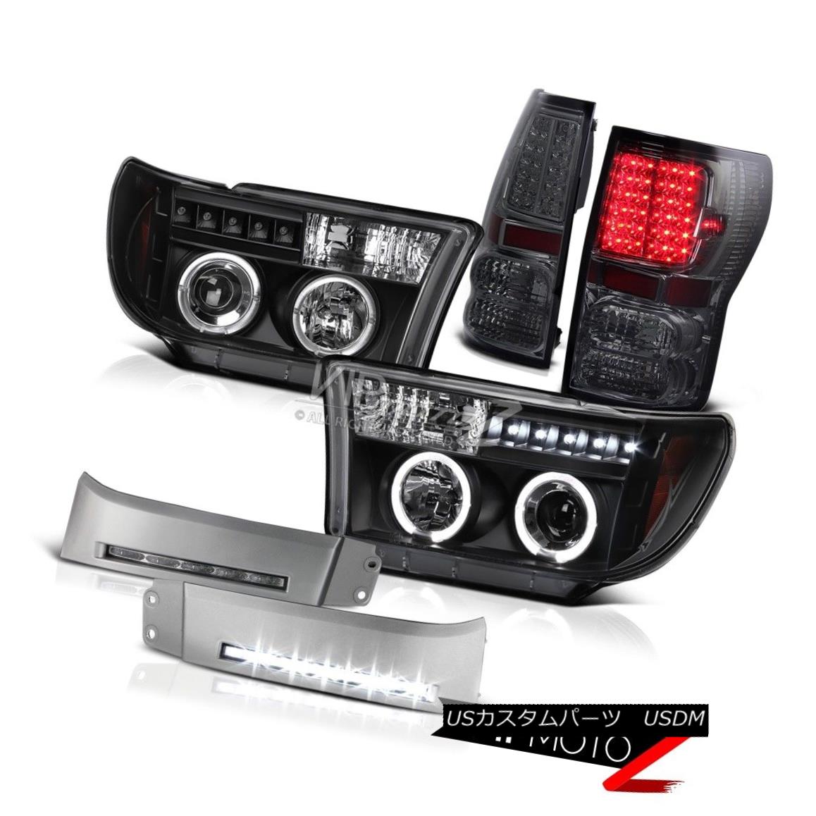 ヘッドライト 2007-2013 Toyota Tundra Smoke LED Brake Lamp SMD DRL Bumper Halo Rim Headlights 2007-2013 Toyota Tundra Smoke LEDブレーキランプSMD DRLバンパーHalo Rimヘッドライト 【並行輸入品】|カスタムパーツ WORLD倉庫