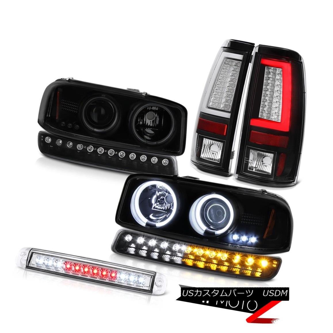 ヘッドライト 99-06 Sierra SLE Tail Lamps Third Brake Lamp Bumper CCFL Headlamps \