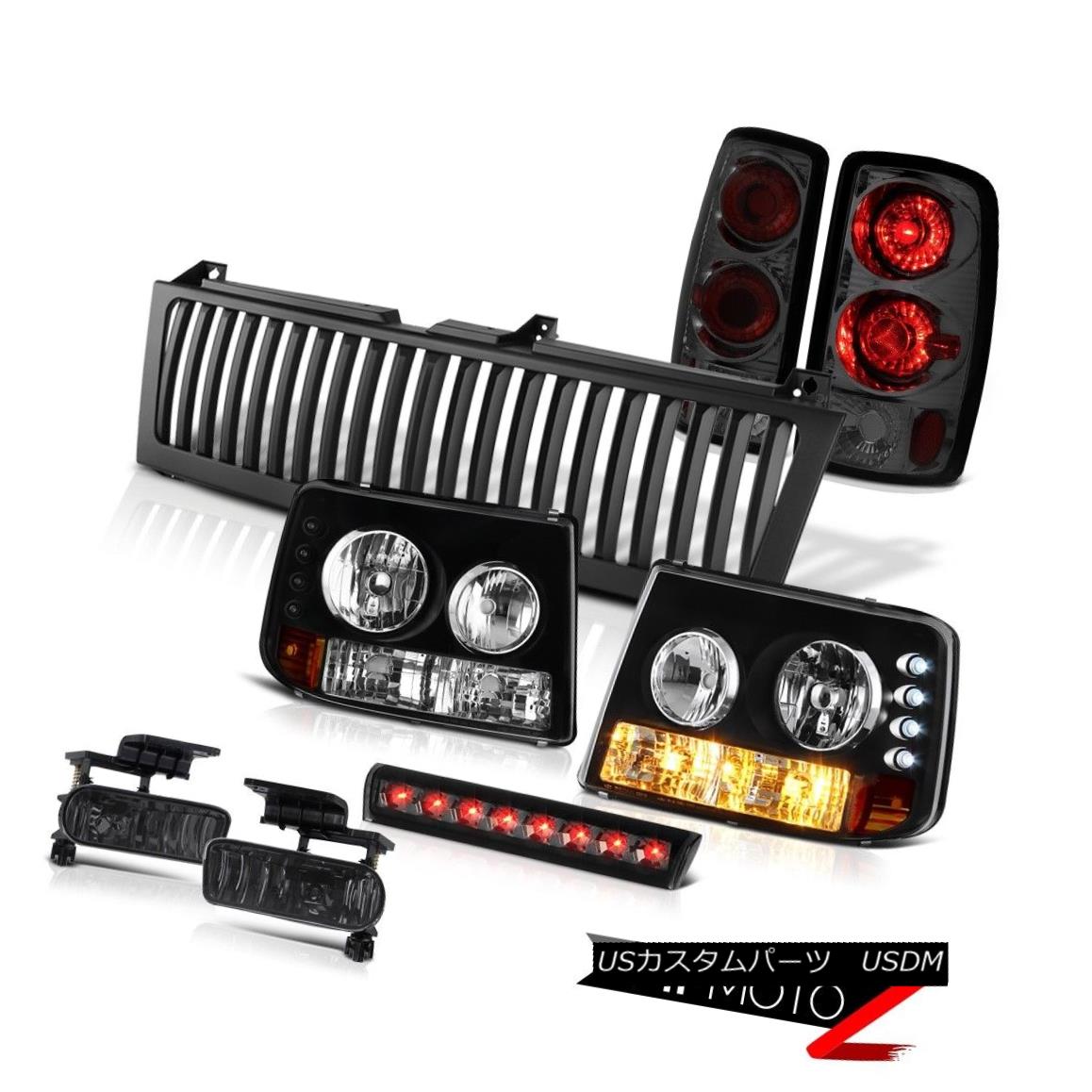 ヘッドライト Headlights Smoke Tail Lights Tinted Fog High Brake LED Black 00-06 Chevy Tahoe ヘッドライトスモークテールライトチント付きフォグハイブレーキLEDブラック00-06 Chevy Tahoe 【並行輸入品】