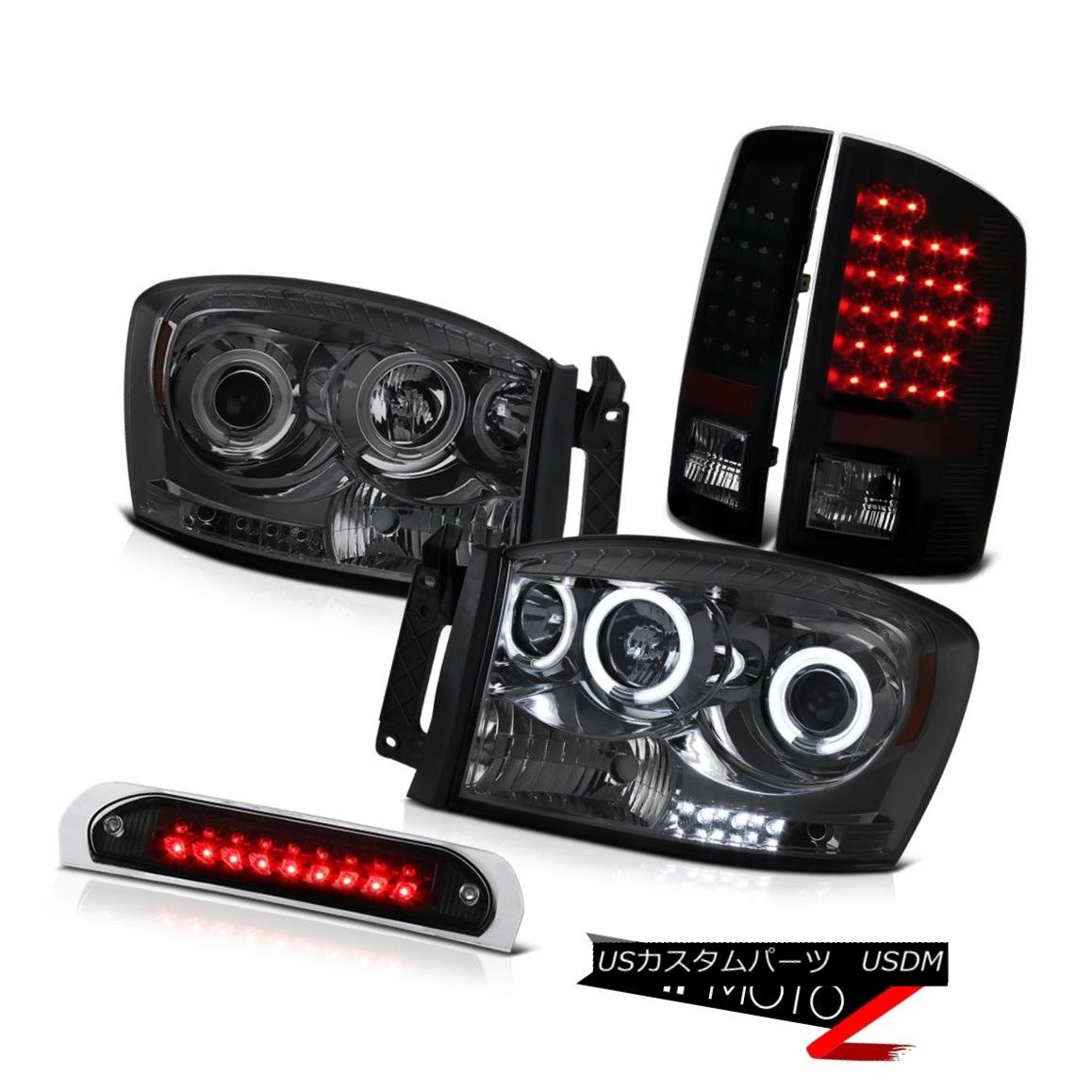 ヘッドライト CCFL Tech Projector Headlights Brake Tail Lights Roof Cargo LED 07 08 Ram Hemi CCFLテックプロジェクターヘッドライトブレーキテールライトルーフカーゴLED 07 08 Ram Hemi 【並行輸入品】