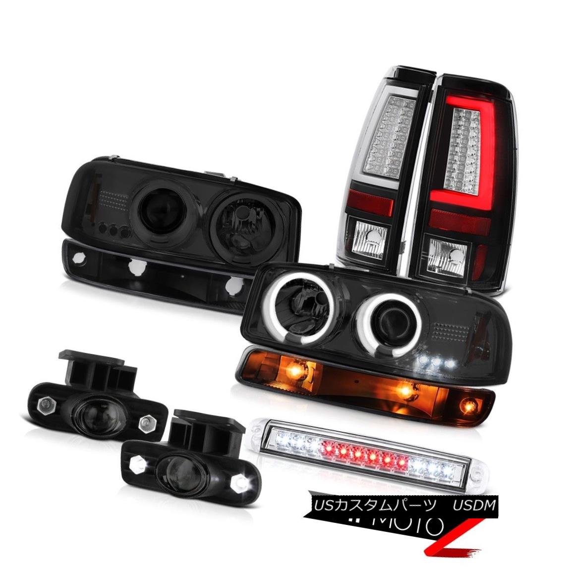 ヘッドライト 1999-2002 Sierra SLE Tail Lamps Roof Cargo Lamp Bumper Foglights CCFL Headlamps 1999-2002シエラSLEテールランプ屋根貨物ランプバンパーフォグライトCCFLヘッドランプ 【並行輸入品】