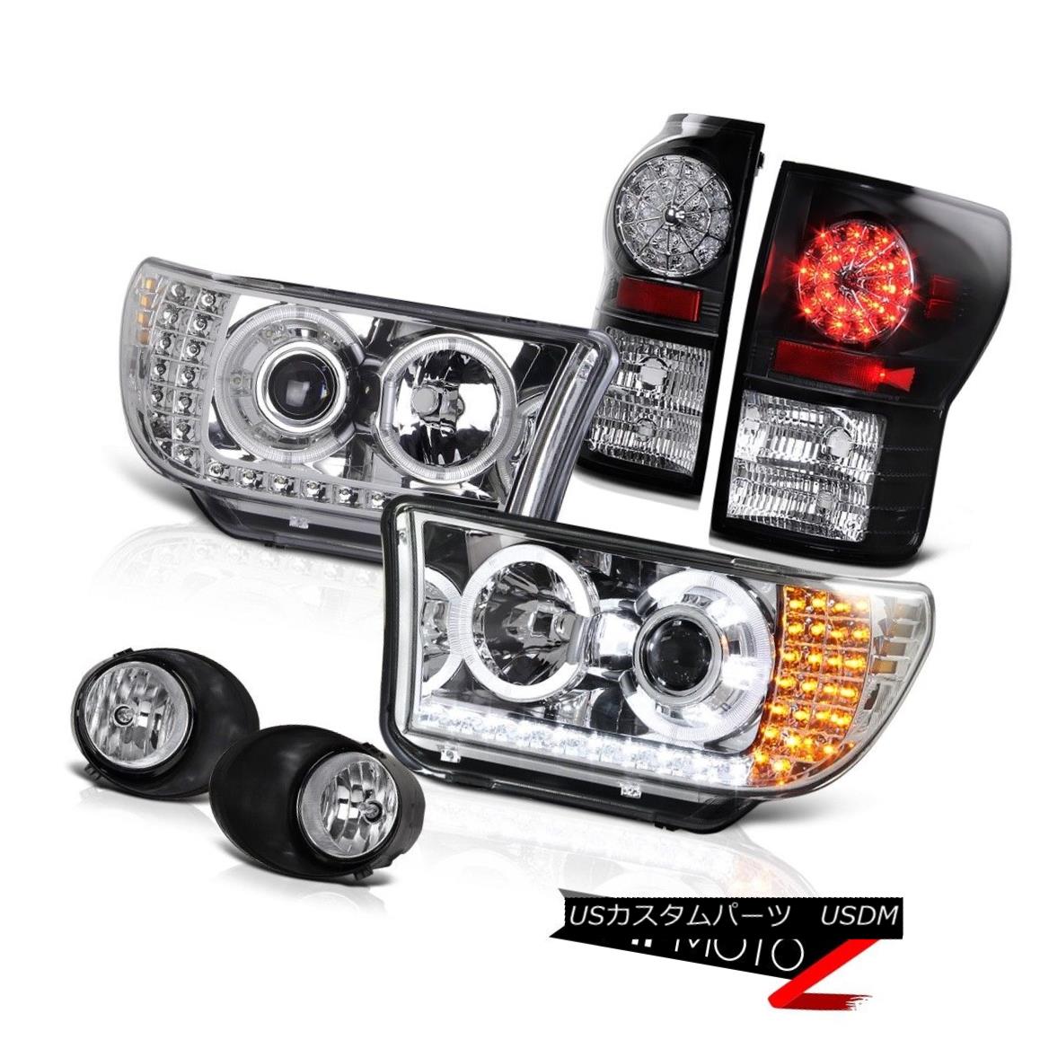 ヘッドライト Chrome Projector Led Headlight+Led Tail Light+Fog Lamp 07-2013 Toyota Tundra クロームプロジェクターヘッドライト+ Ledテールライト+フォグランプ07-2013トヨタトンドラ 【並行輸入品】