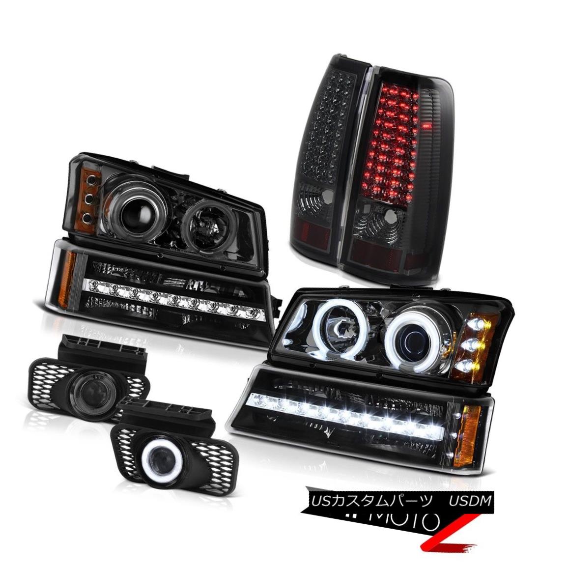 ヘッドライト 03-06 Silverado Fog lights tail infinity black turn signal projector Headlamps 03-06 Silverado Fogライトテールインフィニティブラックターンシグナルプロジェクターヘッドランプ 【並行輸入品】
